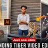 Instagram Trending Tiger Video Editing