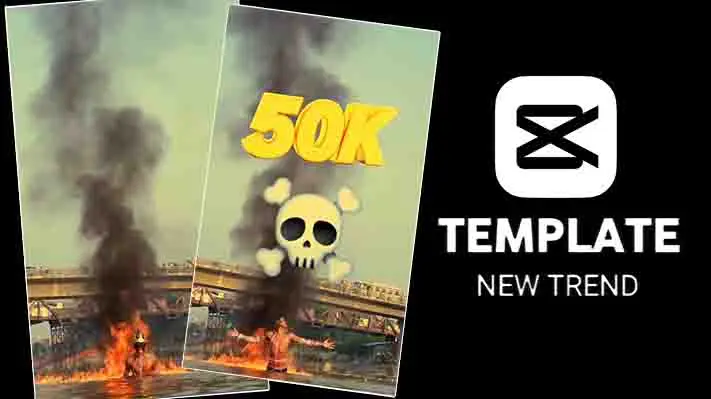 100% Working Skull Emoji Capcut Template