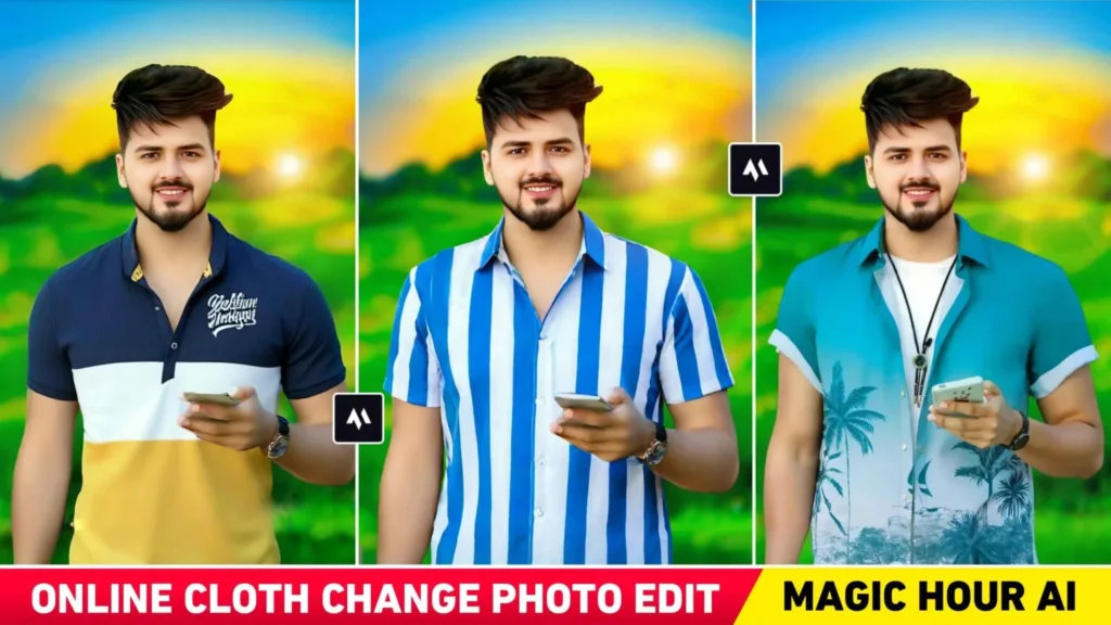 Online Cloth Change Ai Photo Editor | Magic Hour Ai Clothes Changer