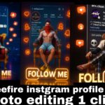freefire instgram profile photo editing 1 click main